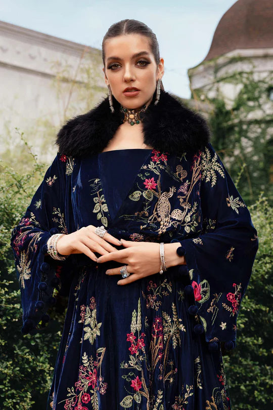 Maria B | Winter Luxe | Embroidered Twill Linen Suit | WL-1312 - House of Ayeza