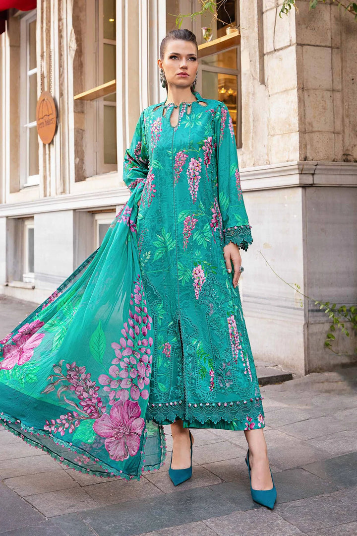 Maria.B. | 3 Piece Unstitched Printed Cambric Suit | MPT-2301-A