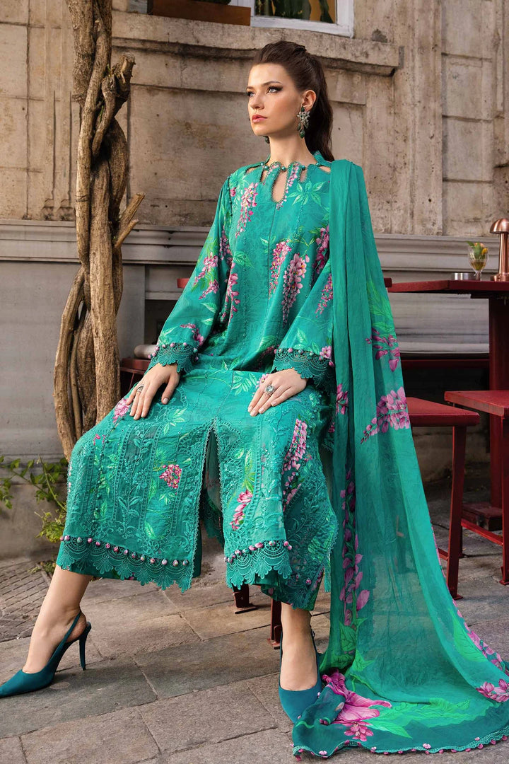 Maria.B. | 3 Piece Unstitched Printed Cambric Suit | MPT-2301-A