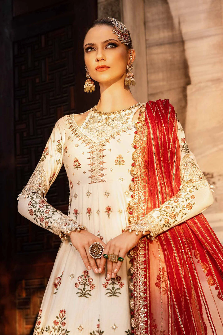 Maria.B. | Embroidered Cotton Satin Suit | CST-801 - House of Ayeza