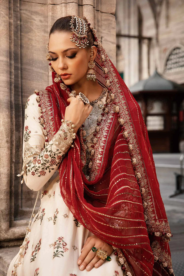 Maria.B. | Embroidered Cotton Satin Suit | CST-801 - House of Ayeza