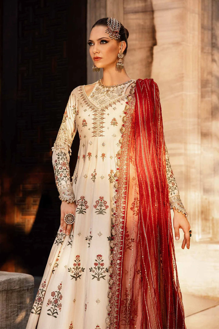 Maria.B. | Embroidered Cotton Satin Suit | CST-801 - House of Ayeza