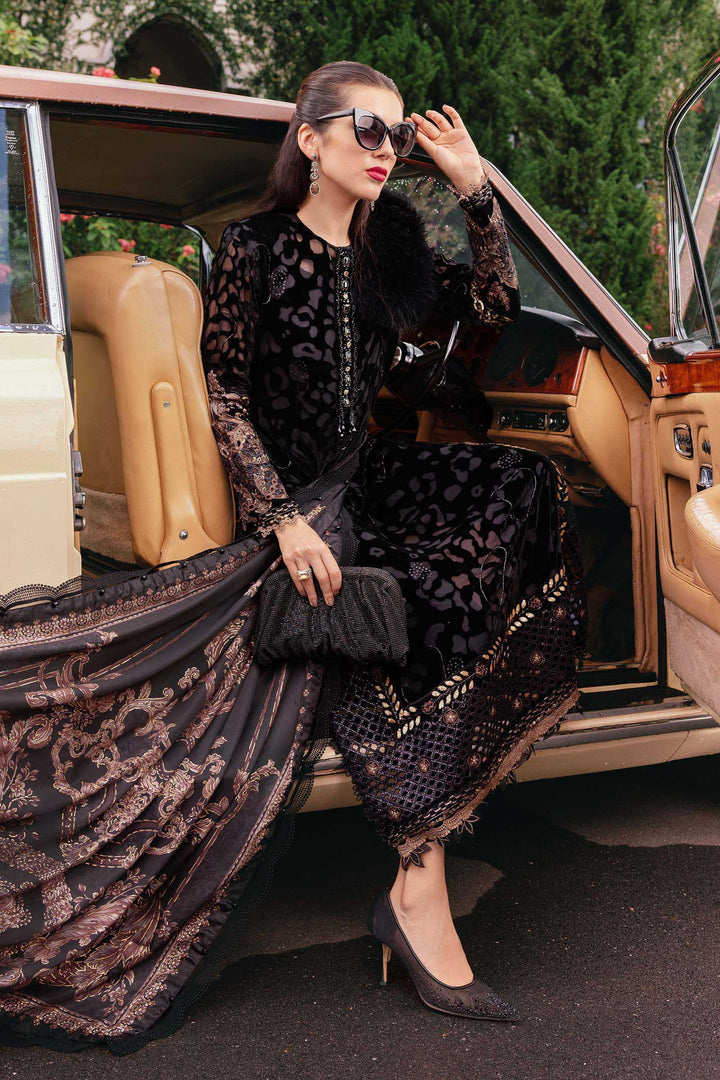 Maria B | Winter Luxe | Embroidered Palachi Suit | WL-1301 - House of Ayeza