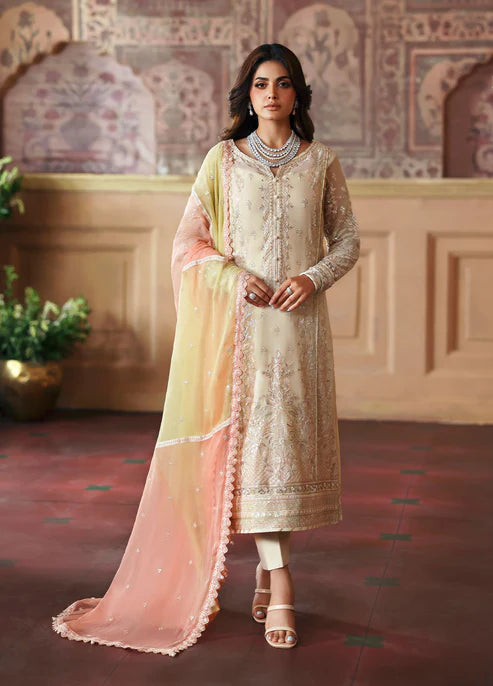 Gulaal | Evayna Embroidered Chiffon | Fareyah - House of Ayeza