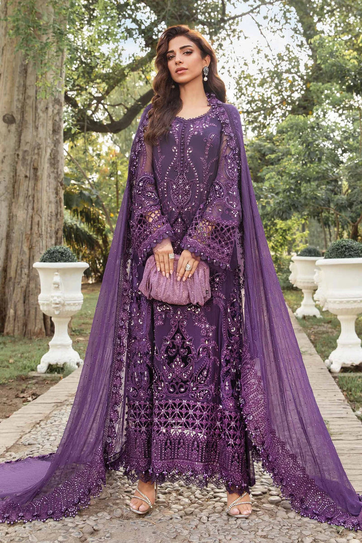 Maria.B. | Unstitched Embroidered Chiffon Suit | MPC-24-102