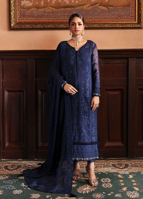 Gulaal | Evayna Embroidered Chiffon | Leesha - House of Ayeza
