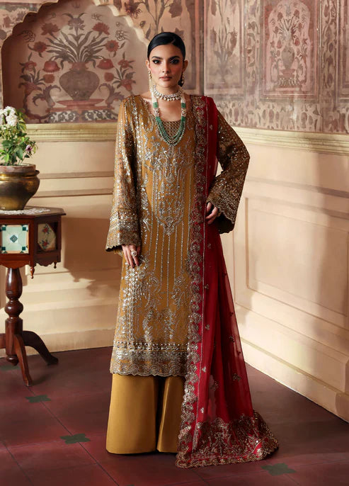 Gulaal | Evayna Embroidered Chiffon | Dinara - House of Ayeza