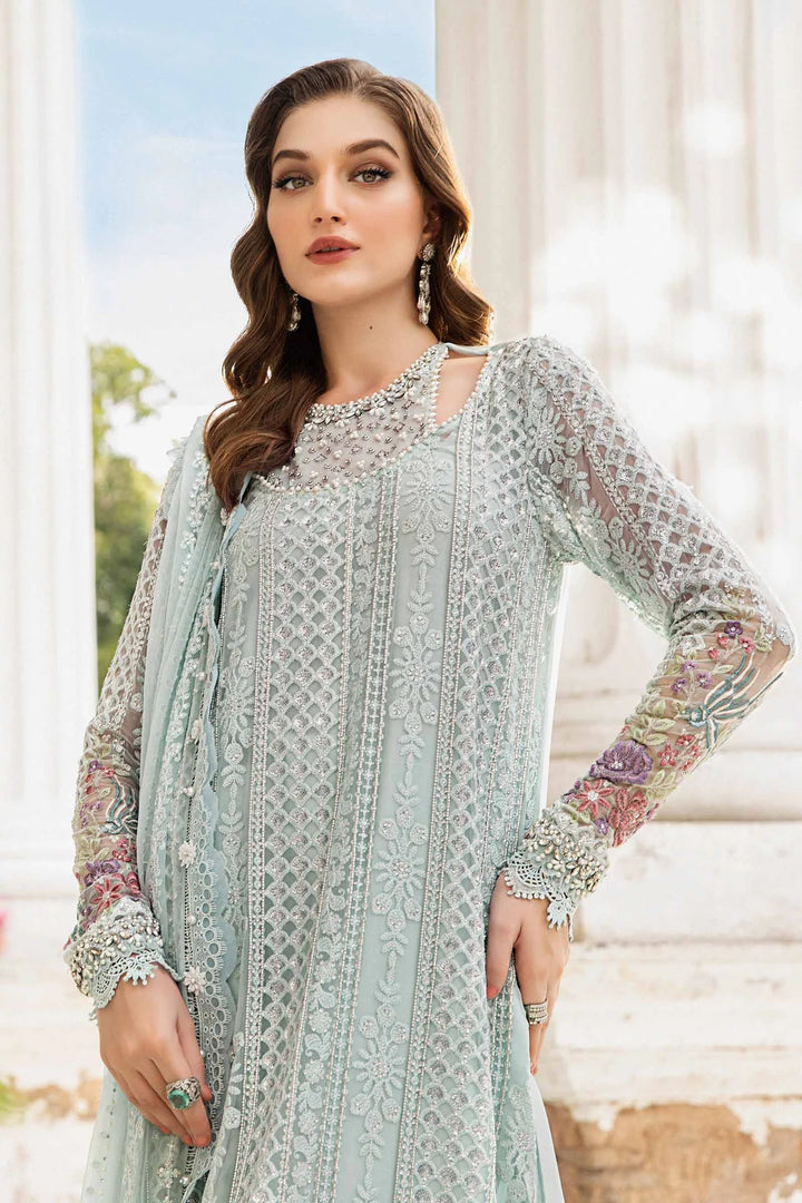 Maria.B. | Unstitched Embroidered Chiffon Suit | MPC-24-103