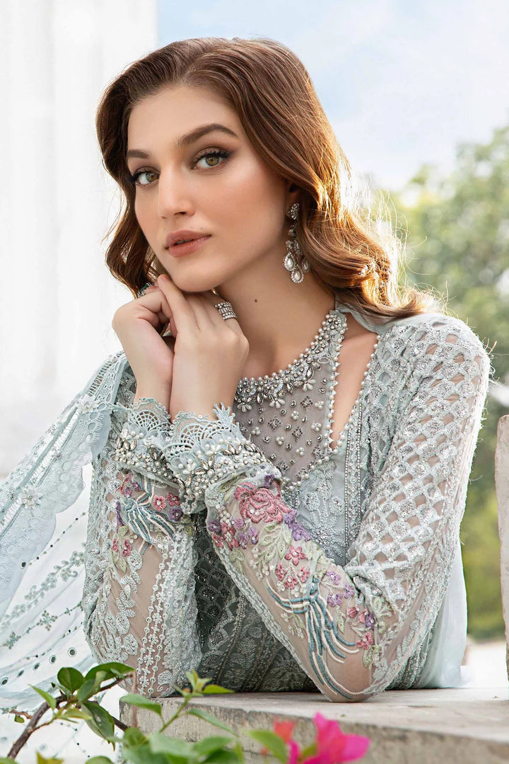 Maria.B. | Unstitched Embroidered Chiffon Suit | MPC-24-103