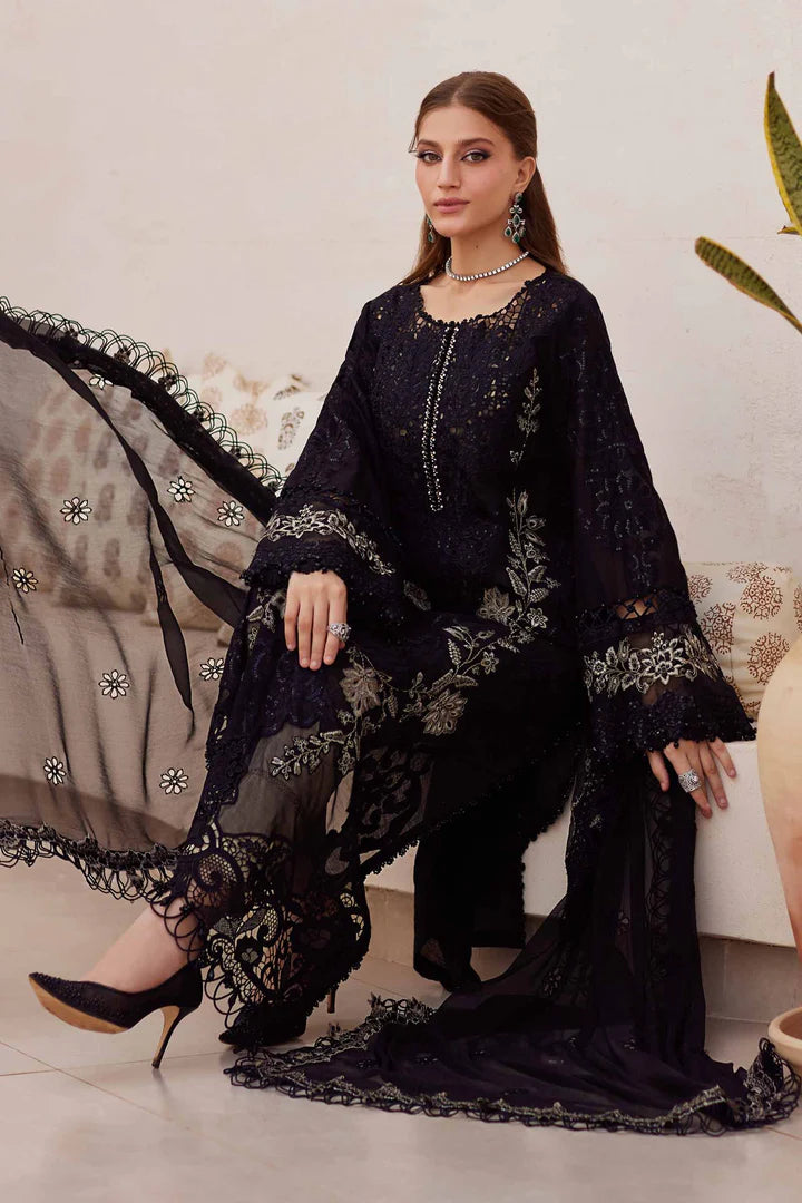 Maria B | Lawn | 3 Piece Embroidered Paper Cotton Suit | EID LAWN-25-03 - House of Ayeza