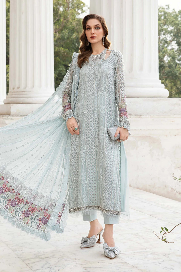 Maria.B. | Unstitched Embroidered Chiffon Suit | MPC-24-103