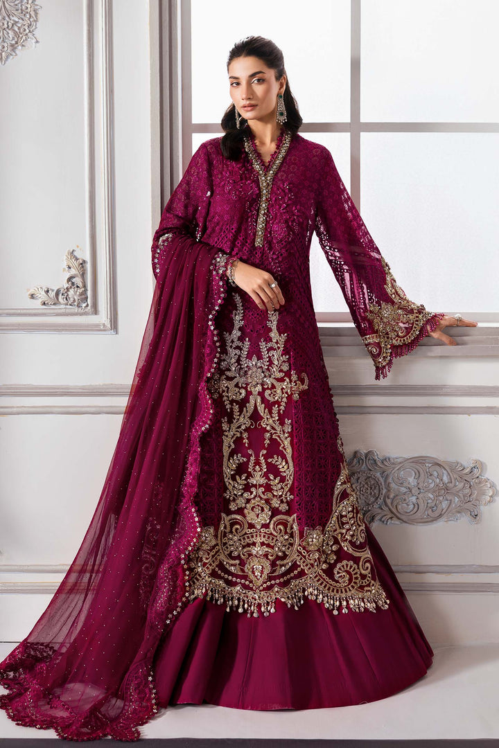 Maria B | Embroidered | Chiffon Suit | BD-3003 - House of Ayeza