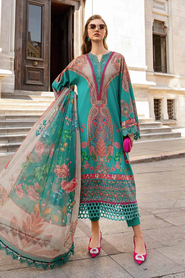 Maria.B. | 3 Piece Unstitched Printed Cambric Suit | MPT-2304-A