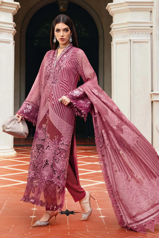 Maria B | Winter Luxe | Embroidered Organza Suit | WL-1304 - House of Ayeza