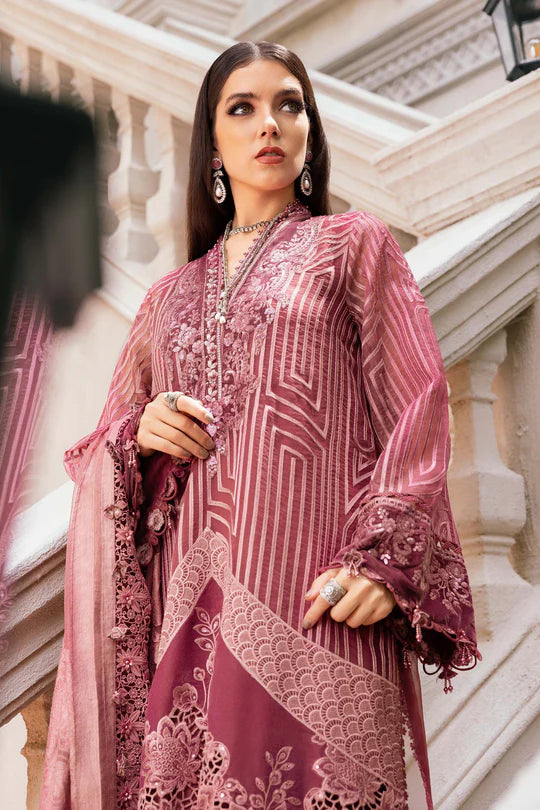 Maria B | Winter Luxe | Embroidered Organza Suit | WL-1304 - House of Ayeza