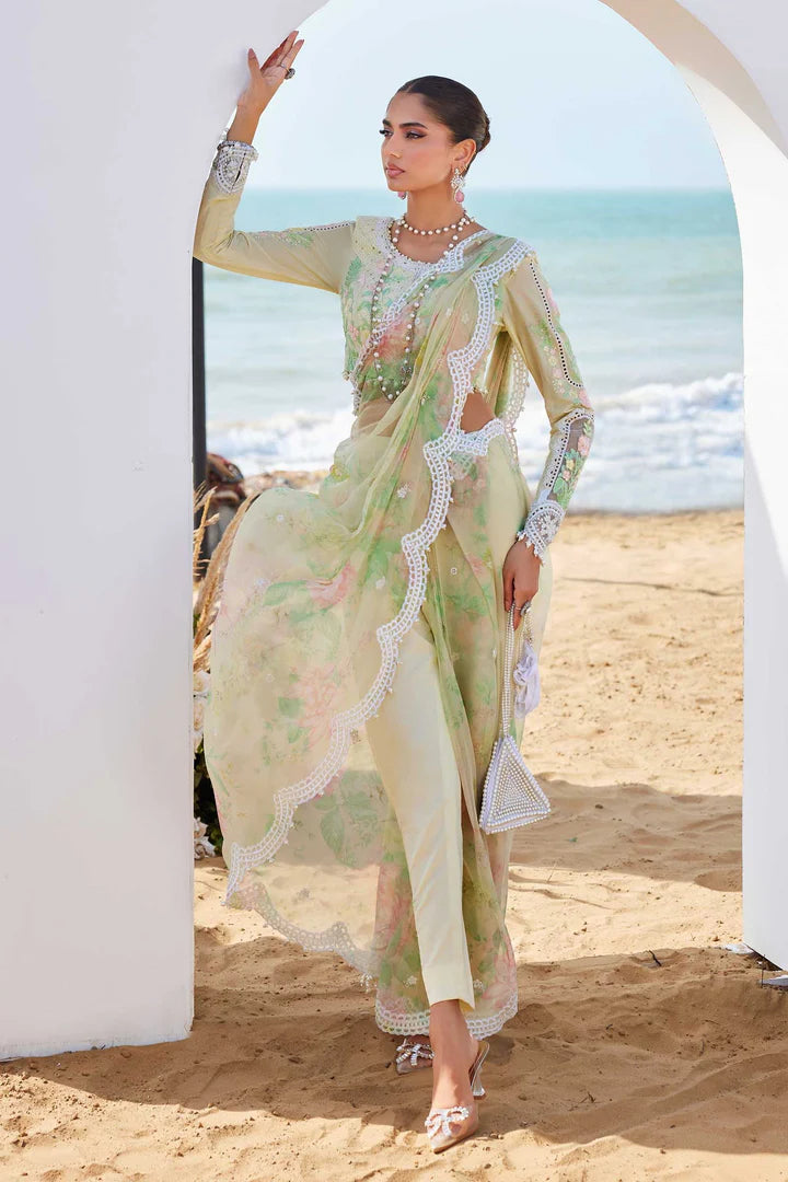 Maria B | Lawn | 3 Piece Embroidered Lawn Suit | EID LAWN-25-04 - House of Ayeza