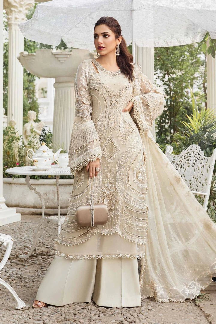 Maria.B. | Unstitched Embroidered Chiffon Suit | MPC-24-104