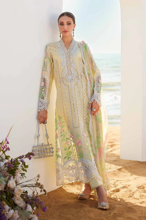 Maria B | Lawn | 3 Piece Embroidered Lawn Suit | EID LAWN-25-04 - House of Ayeza