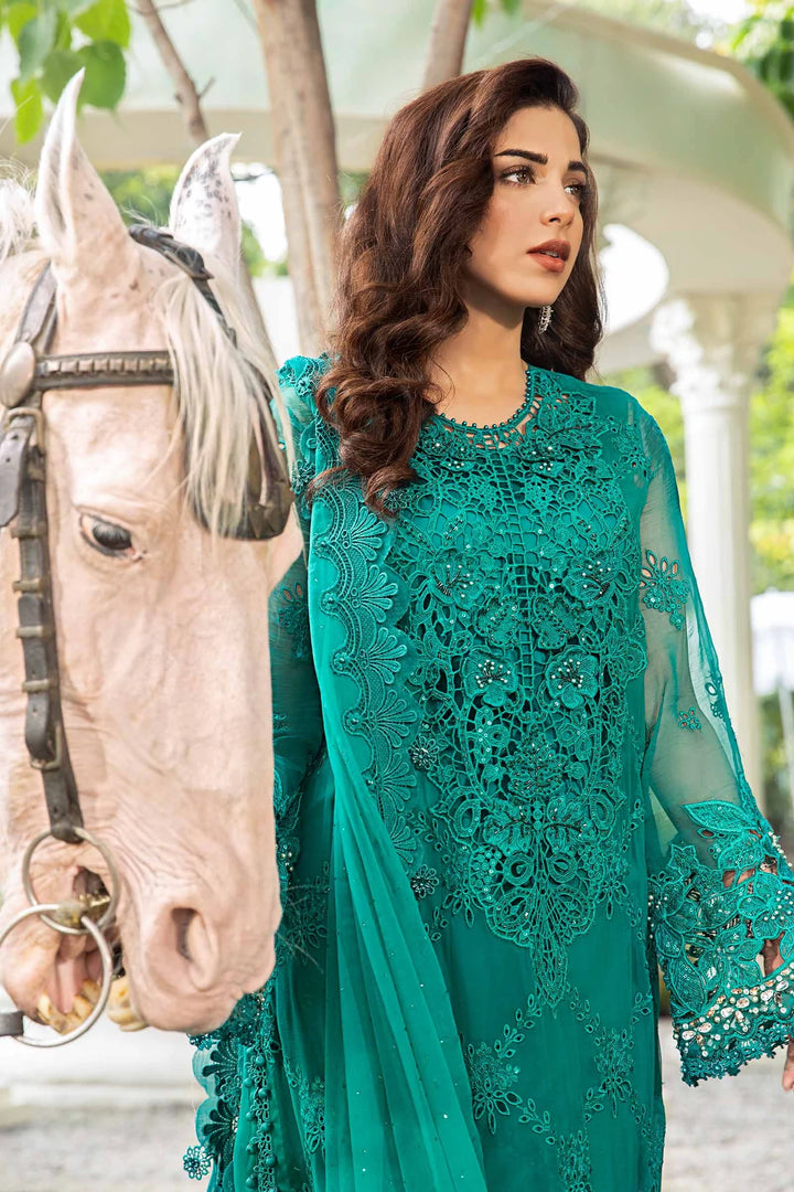 Maria.B. | Unstitched Embroidered Chiffon Suit | MPC-24-105