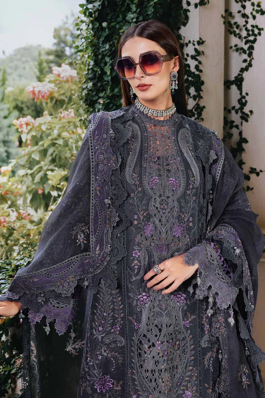Maria B | Winter Luxe | Embroidered Velvet Suit | WL-1305 - House of Ayeza