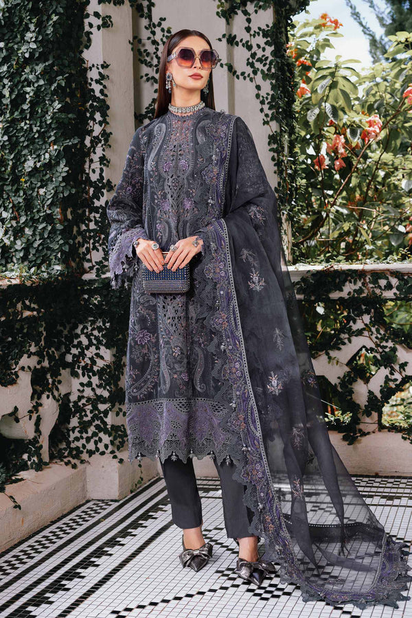 Maria B | Winter Luxe | Embroidered Velvet Suit | WL-1305 - House of Ayeza