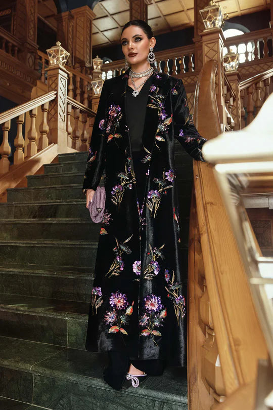 Maria B | Winter Luxe | Embroidered Velvet Suit | WL-1306 - House of Ayeza