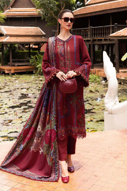 Maria B | M Prints | 3 Piece Embroidered Twill Linen Suit | MPT-2807-A