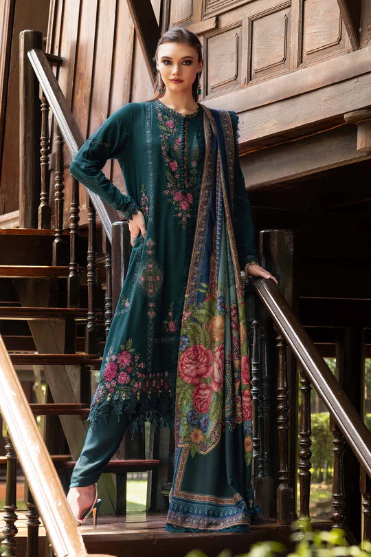 Maria B | M Prints | 3 Piece Embroidered Twill Linen Suit | MPT-2807-B