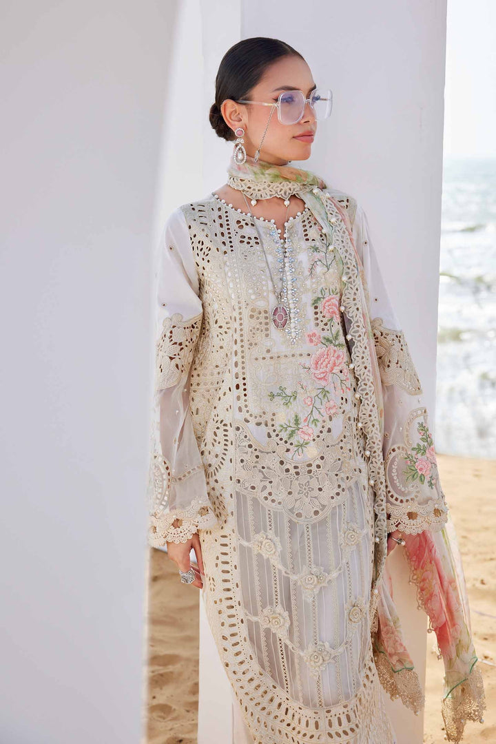 Maria B | Lawn | 3 Piece Embroidered Lawn Suit | EID LAWN-25-07 - House of Ayeza
