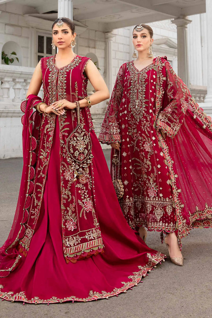 Maria.B. | Unstitched Embroidered Chiffon Suit | MPC-24-107