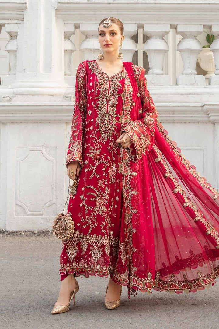 Maria.B. | Unstitched Embroidered Chiffon Suit | MPC-24-107