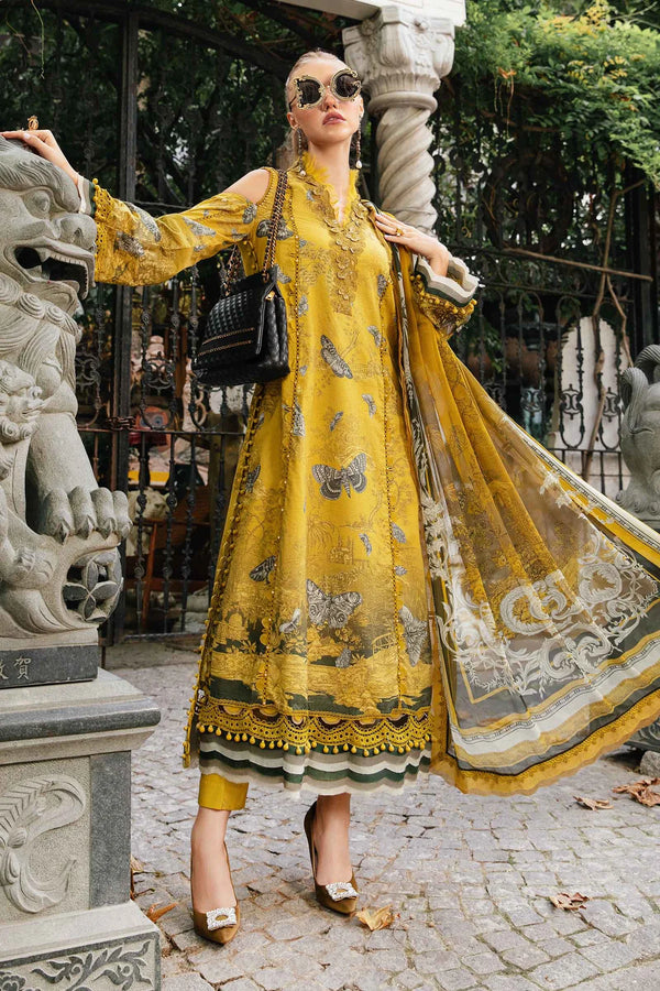 Maria.B. | 3 Piece Unstitched Printed Cambric Suit | MPT-2308-B