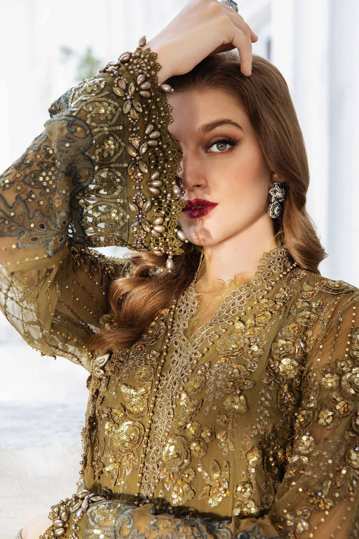 Maria.B. | Unstitched Embroidered Chiffon Suit | MPC-24-108