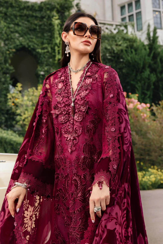 Maria B | Winter Luxe | Embroidered Chantilly Suit | WL-1308 - House of Ayeza