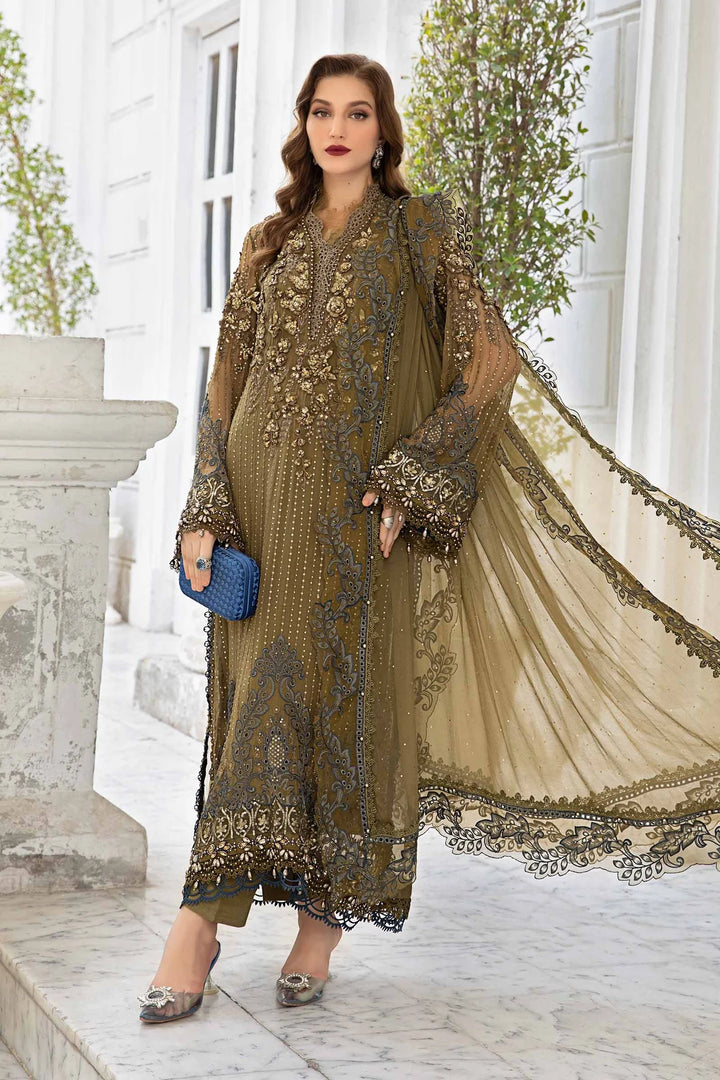 Maria.B. | Unstitched Embroidered Chiffon Suit | MPC-24-108