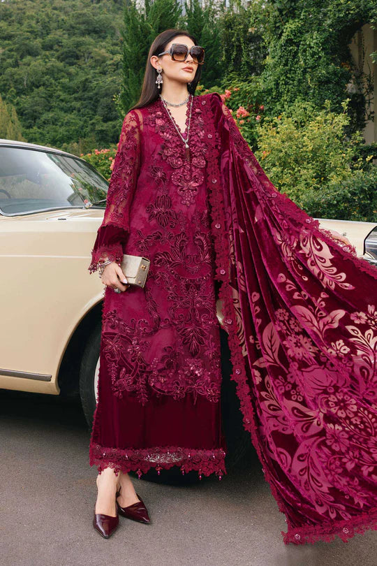 Maria B | Winter Luxe | Embroidered Chantilly Suit | WL-1308 - House of Ayeza