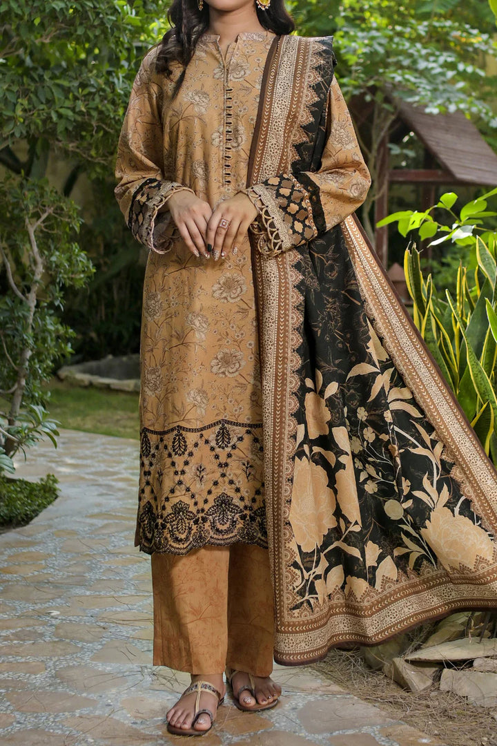 Rafia | Khaddar Collection | 3 PIECE STITCHED EMB KHADDAR | DPKH-105 - House of Ayeza