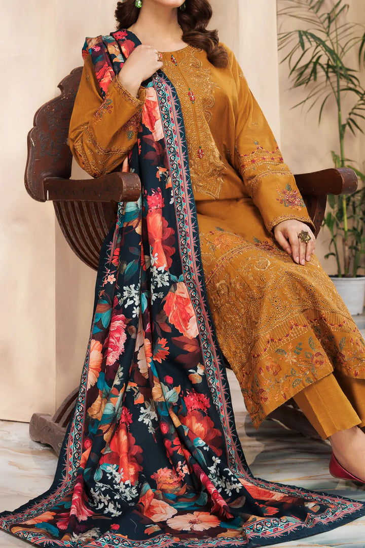 Rafia | Khaddar Collection | 3 PIECE STITCHED EMB KHADDAR | DPKH-69 - House of Ayeza