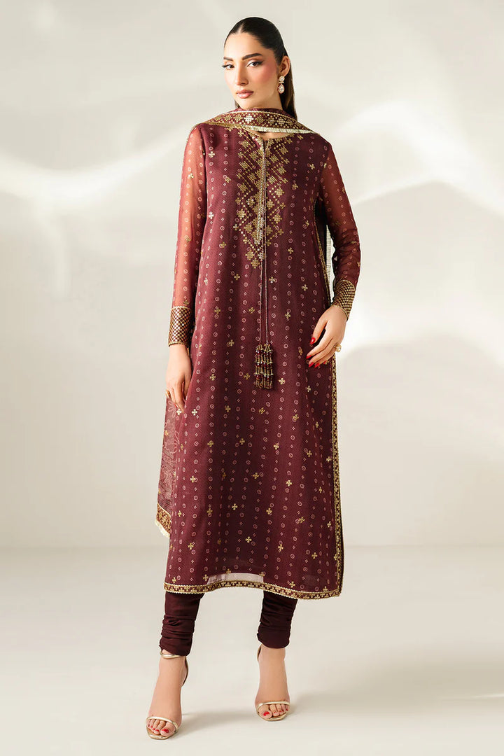 Jazmin | New Arrivals | EMBROIDERED CHIFFON UC-3085 - House of Ayeza