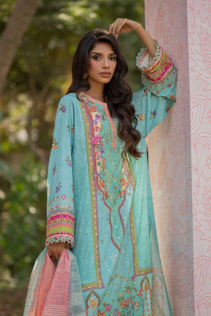 Qalamkar | Luxe Silk | UA-06 SARA - House of Ayeza