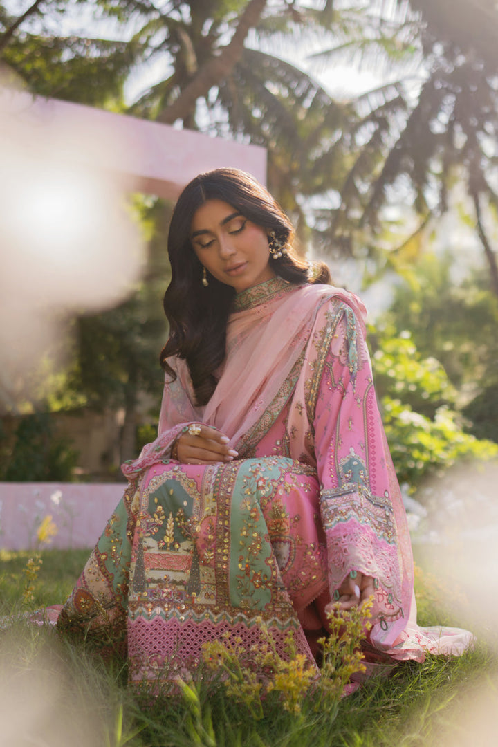 Qalamkar | Luxe Silk | UA-07 TESSA - House of Ayeza