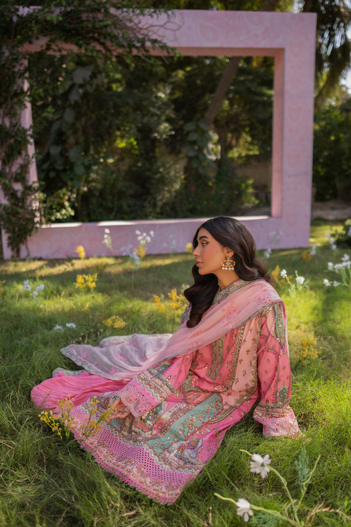 Qalamkar | Luxe Silk | UA-07 TESSA - House of Ayeza