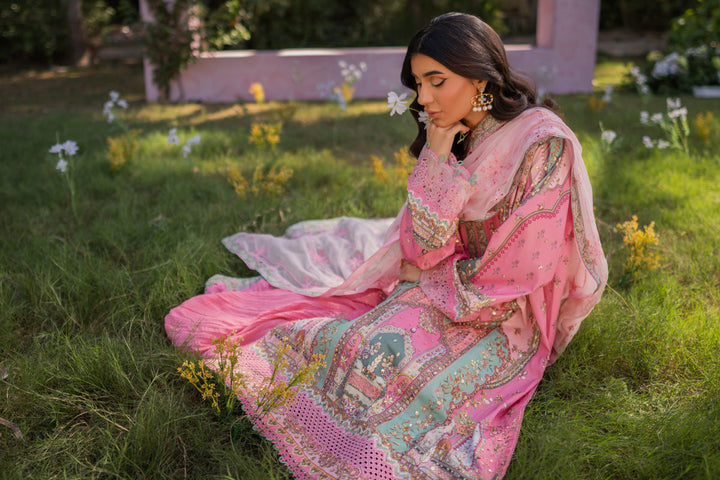 Qalamkar | Luxe Silk | UA-07 TESSA - House of Ayeza