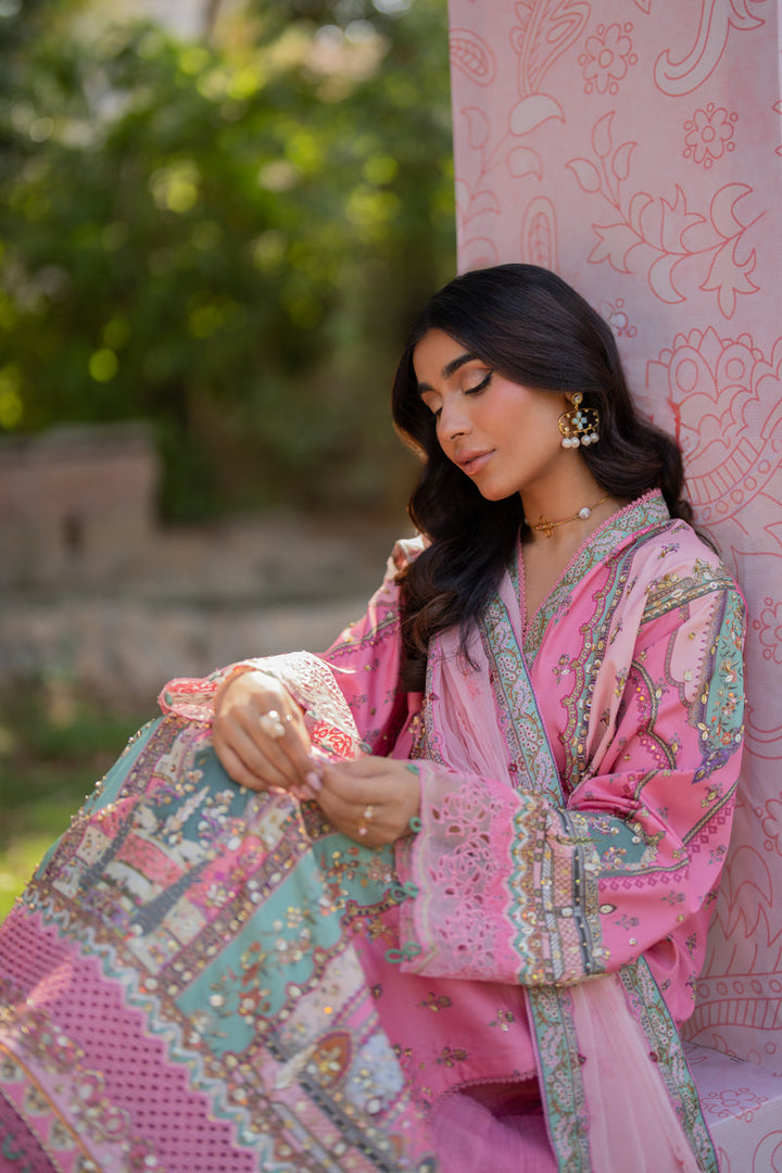 Qalamkar | Luxe Silk | UA-07 TESSA - House of Ayeza