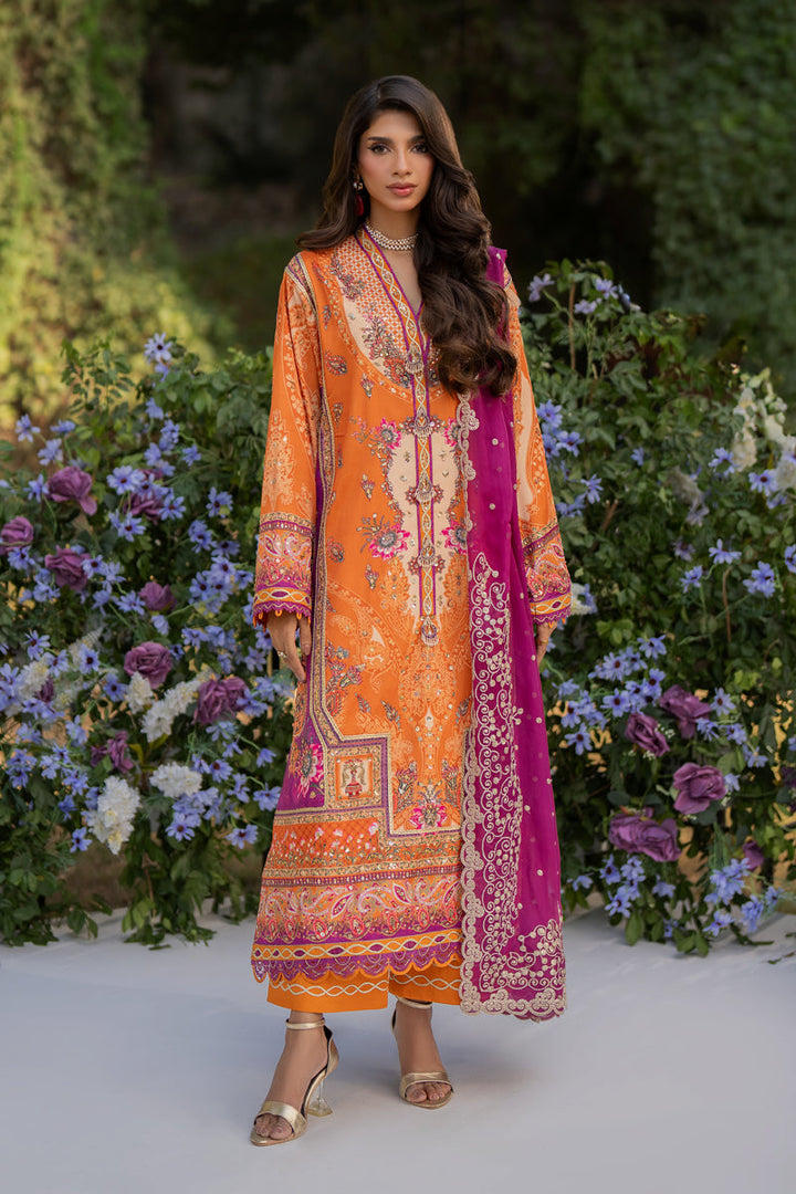 Qalamkar | Luxe Silk | UA-03 ALMA - House of Ayeza