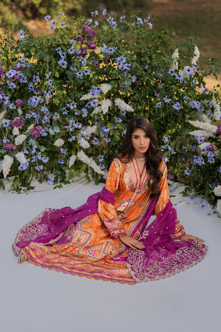 Qalamkar | Luxe Silk | UA-03 ALMA - House of Ayeza