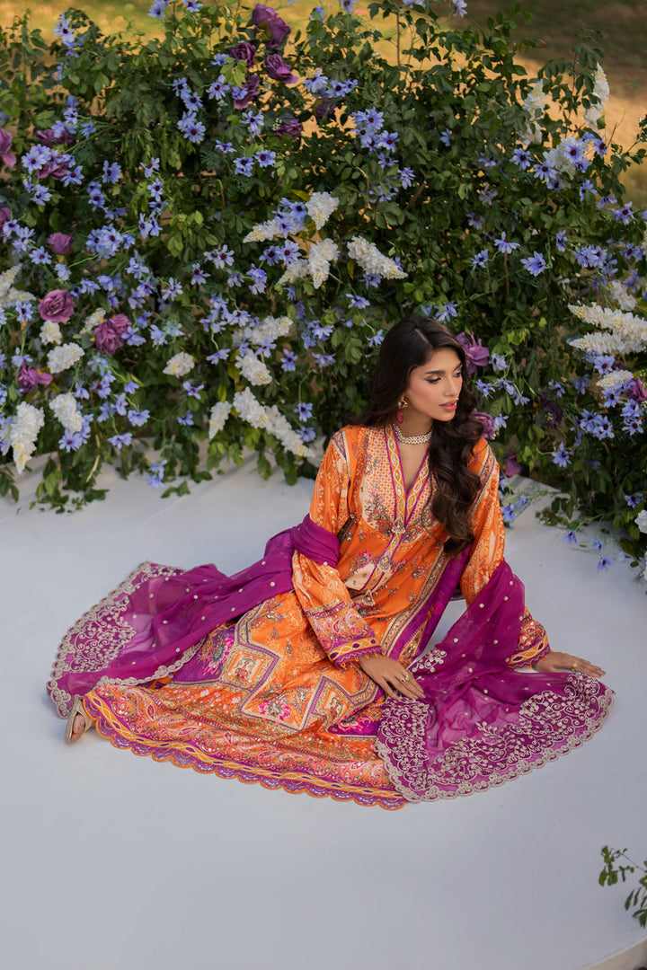 Qalamkar | Luxe Silk | UA-03 ALMA - House of Ayeza