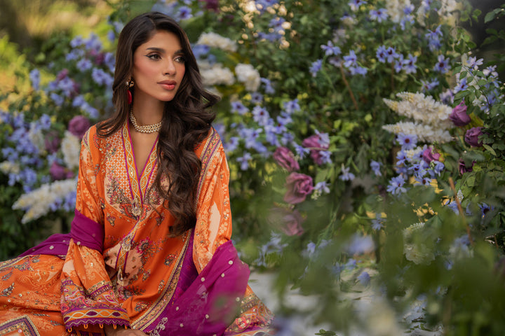 Qalamkar | Luxe Silk | UA-03 ALMA - House of Ayeza