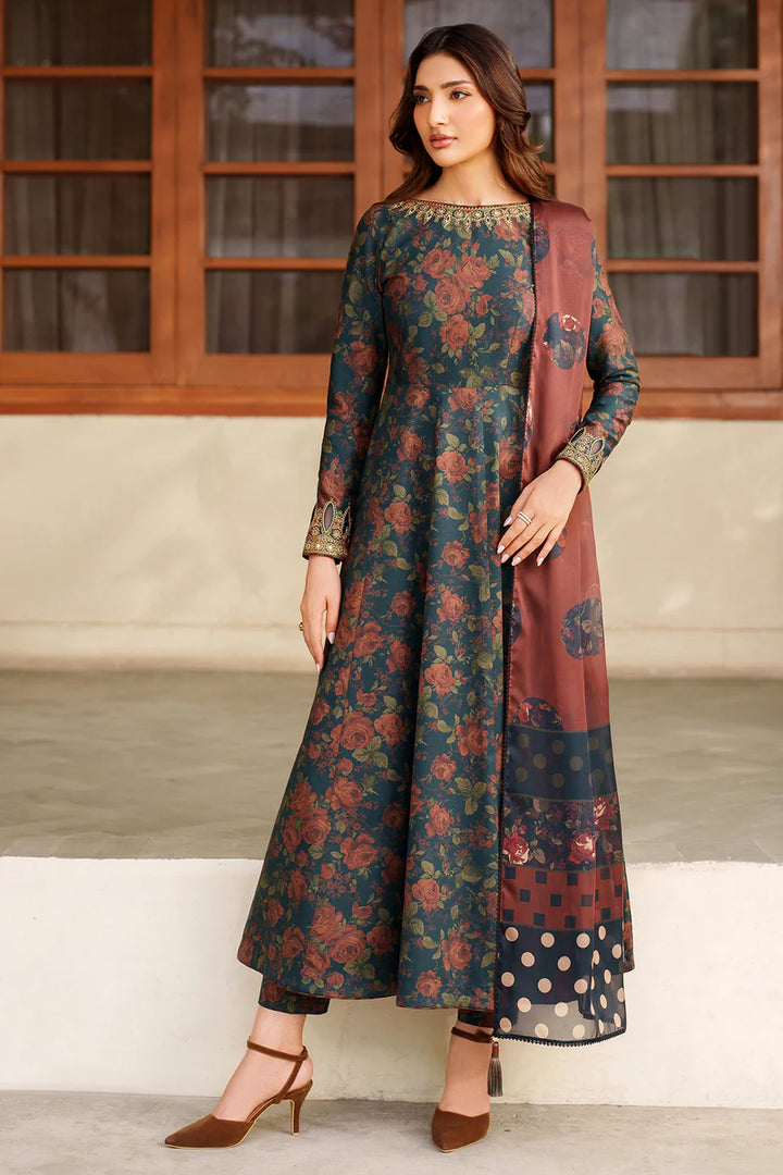 Jazmin | New Arrivals | EMBROIDERED PREMIUM VISCOSE RTW-1227 - House of Ayeza