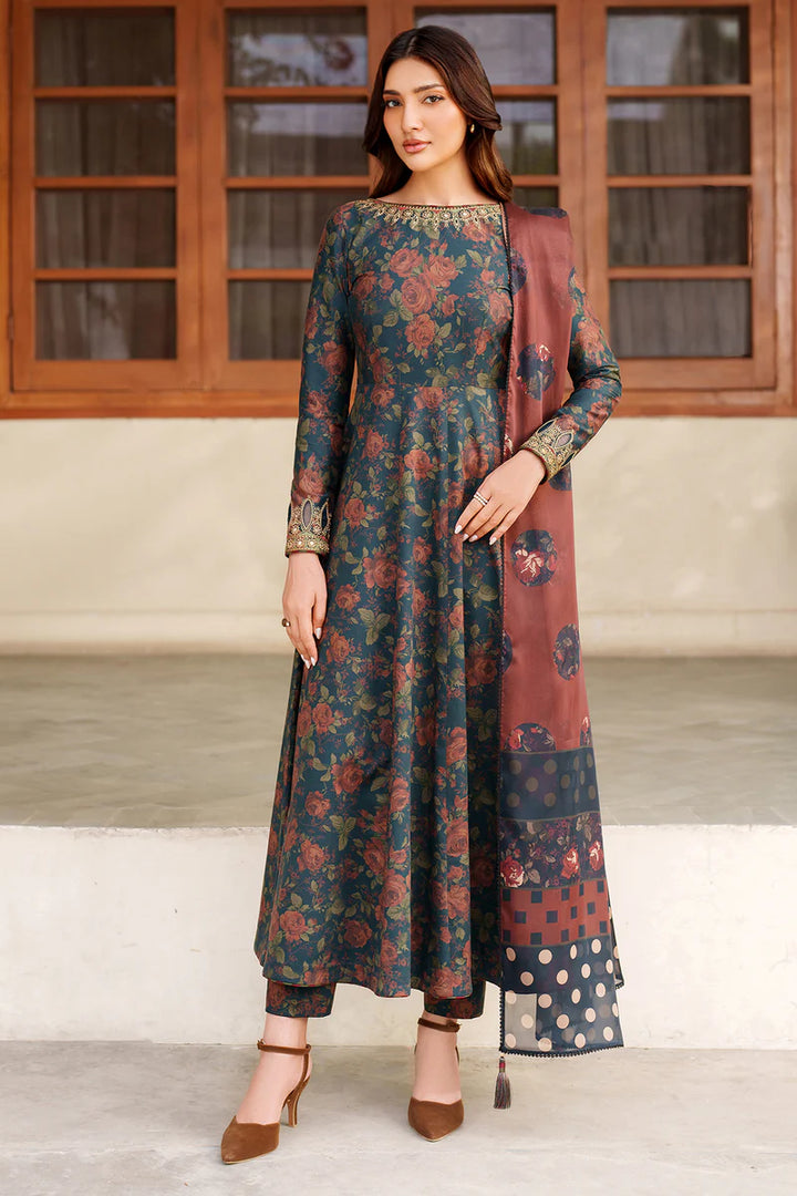 Jazmin | New Arrivals | EMBROIDERED PREMIUM VISCOSE RTW-1227 - House of Ayeza